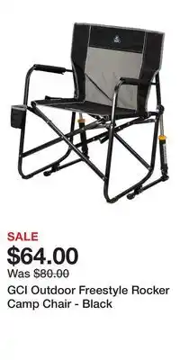 Cabela's GCI Outdoor Freestyle Rocker Camp Chair - Black offer