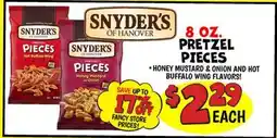 Ollie's SNYDER'S OF HANOVER PRETZEL PIECES offer