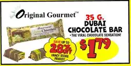 Ollie's Original Gourmet 35 G. DUBAI CHOCOLATE BAR offer