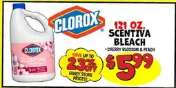 Ollie's CLOROX 121 OZ. SCENTIVA BLEACH offer