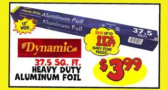 Ollie's Dynamic 37.5 SQ. FT. HEAVY DUTY ALUMINUM FOIL offer