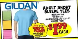 Ollie's GILDAN ADULT SHORT SLEEVE TEES offer