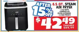 Ollie's 6.5 QT. STEAM AIR FRYER offer