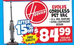 Ollie's EVOLVE CORDLESS PET VAC offer