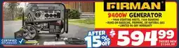 Ollie's FIRMAN 9400W GENERATOR offer