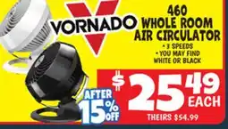 Ollie's VORNADO 460 WHOLE ROOM AIR CIRCULATOR offer