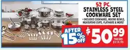 Ollie's STAINLESS STEEL COOKWARE SET offer