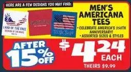 Ollie's MEN'S AMERICANA TEES offer