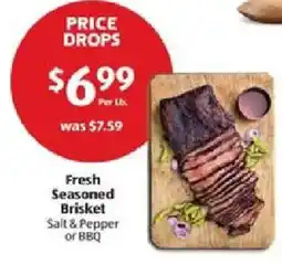 Aldi Fresh Seasoned Brisket Salt & Pepper or BBQ offer