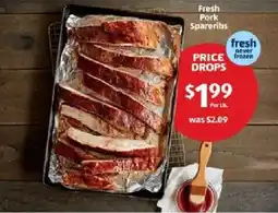 Aldi Fresh Pork Spareribs offer