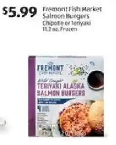Aldi Fremont fish market salmon burgers offer