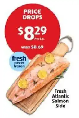 Aldi Fresh Atlantic Salmon Side offer