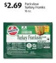 Aldi Parkview Turkey Franks offer