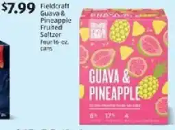 Aldi Fieldcraft Guava & Pineapple Fruited Seltzer Four offer