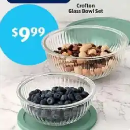 Aldi Crofton Glass Bowl Set offer