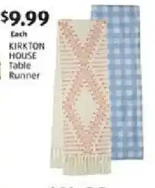 Aldi Kirkton house table runner offer
