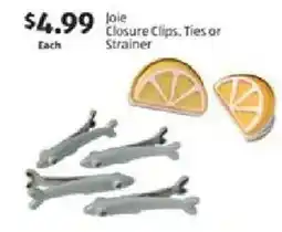 Aldi Joie, Closure Clips, Ties or Strainer offer