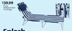 Aldi Crane Backpack Chair or Lounger offer