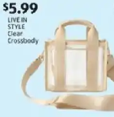 Aldi Live in style clear crossbody offer