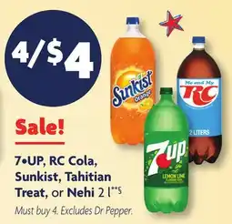 Family Dollar 7•UP, RC Cola, Sunkist, Tahitian Treat, or Nehi offer
