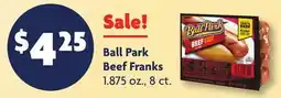 Family Dollar Ball Park Beef Franks offer