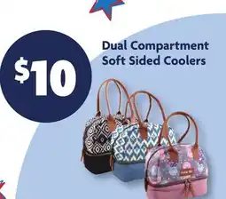 Family Dollar Dual Compartment Soft Sided Coolers offer