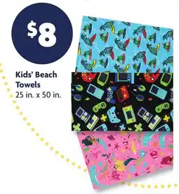 Family Dollar Kids' Beach Towels offer