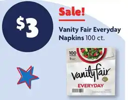 Family Dollar Vanity Fair Everyday Napkins offer