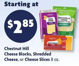 Family Dollar Chestnut Hill Cheese Blocks, Shredded Cheese, or Cheese Slices offer
