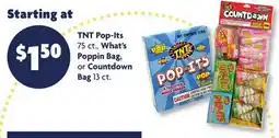 Family Dollar TNT Pop‑Its 75 ct., What's Poppin Bag, or Countdown Bag 13 ct offer