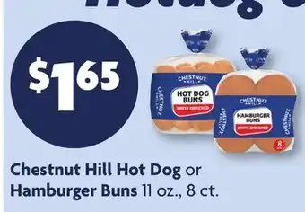 Family Dollar Chestnut Hill Hot Dog or Hamburger Buns offer