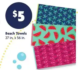 Family Dollar Beach Towels offer