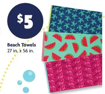 Family Dollar Beach Towels offer