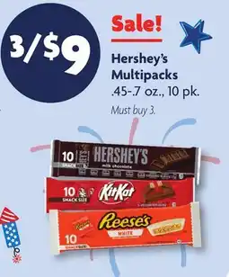Family Dollar Hershey's Multipacks offer