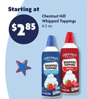 Family Dollar Chestnut Hill Whipped Toppings offer