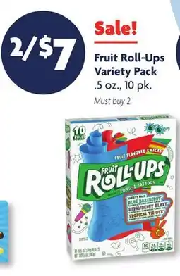 Family Dollar Fruit Roll-Ups Variety Pack offer