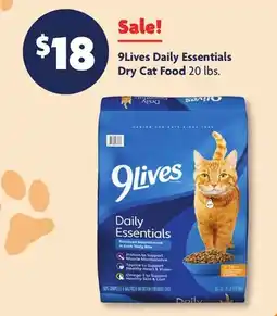Family Dollar 9Lives Daily Essentials Dry Cat Food offer
