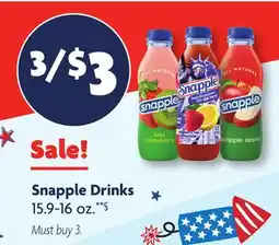 Family Dollar Snapple Drinks offer