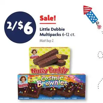 Family Dollar Little Debbie Multipacks offer