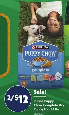 Family Dollar Purina Puppy Chow Complete Dry Puppy Food offer