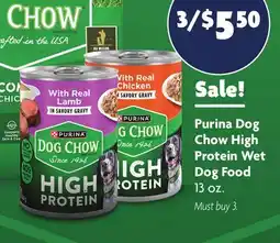 Family Dollar Purina Dog Chow High Protein Wet Dog Food offer