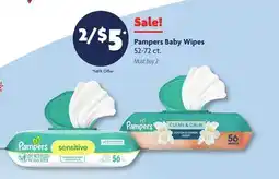 Family Dollar Pampers Baby Wipes offer