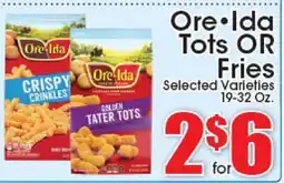 Supremo Foods Inc Ore•Ida Tots OR Fries offer