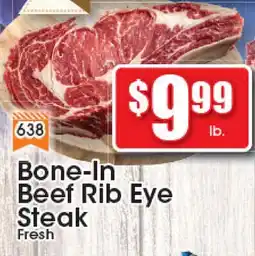 Supremo Foods Inc Bone-In Beef Rib Eye Steak offer