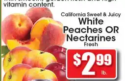 Supremo Foods Inc White Peaches OR Nectarines offer