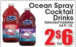 Supremo Foods Inc Ocean Spray Cocktail Drinks offer