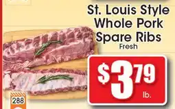 Supremo Foods Inc St. Louis Style Whole Pork Spare Ribs offer