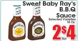 Supremo Foods Inc Sweet Baby Ray's B.B.Q Sauce offer