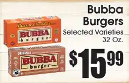 Supremo Foods Inc Bubba Burgers offer