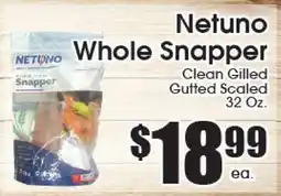 Supremo Foods Inc Netuno Whole Snapper offer